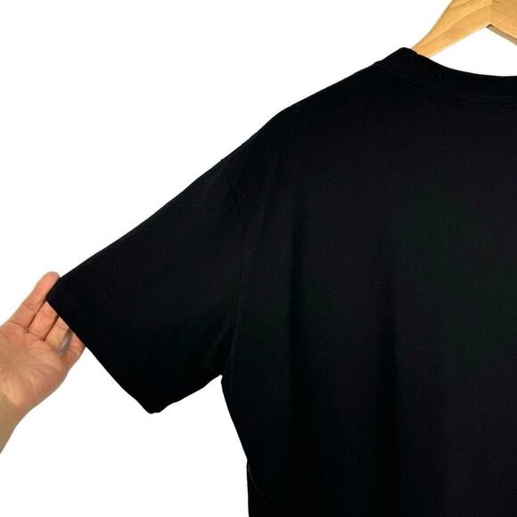 Christian Dior CD Icon T-Shirt Floral Embroidered Relaxed Fit Black Men's Large - Picture 8 of 16